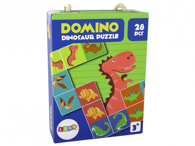 logická hra Puzzle Domino Dinosauři