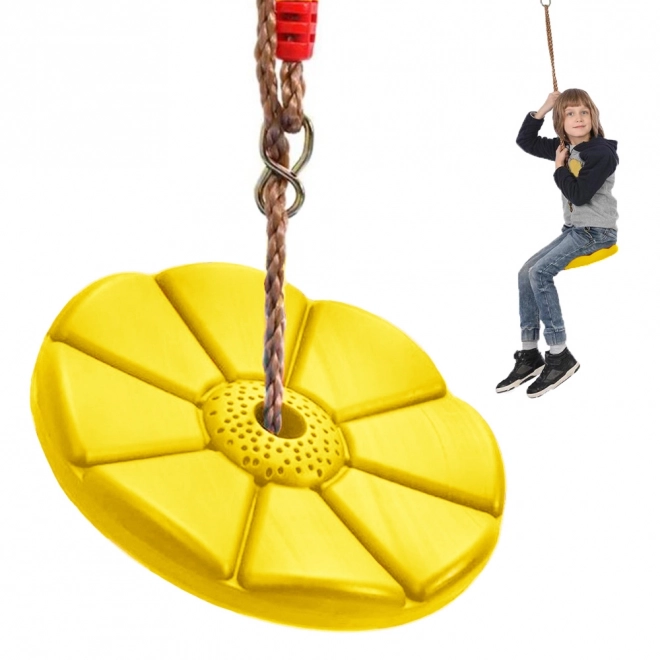 Dětská zahradní houpačka květinový disk kruhový