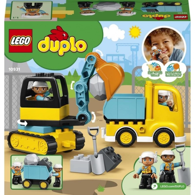 DUPLO kamion a pásový bagr