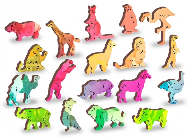 Dřevěné puzzle Motýlí sen 2v1