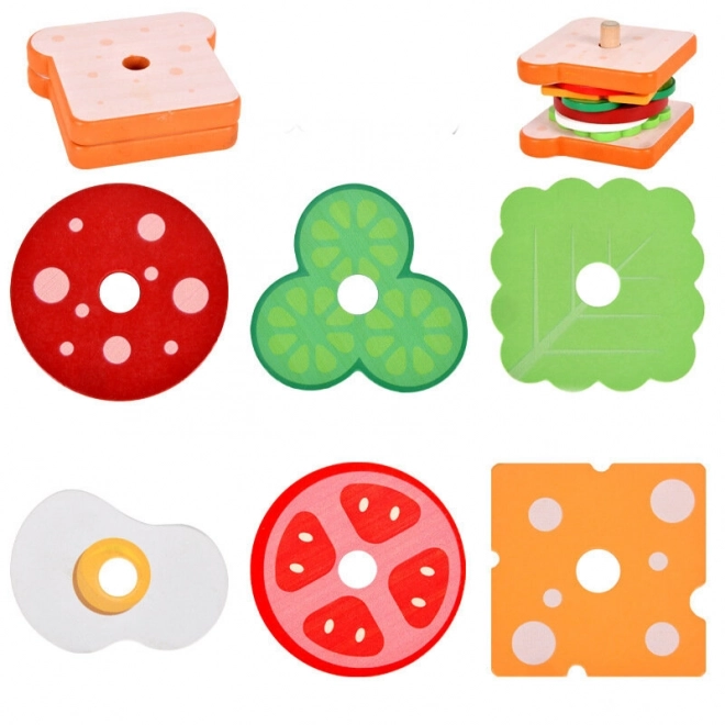 Dřevěné karty na sendviče 8 El Recipe Cards 10 ks