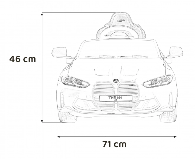 BMW M4 Vehicul Alb – Černé