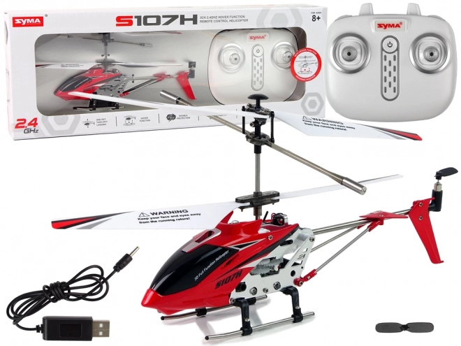 SYMA S107H Vrtulník na dálkové ovládání 2.4G Red