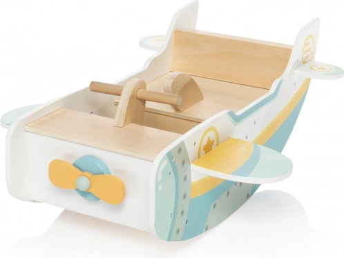 Dřevěná montessori houpačka letadlo