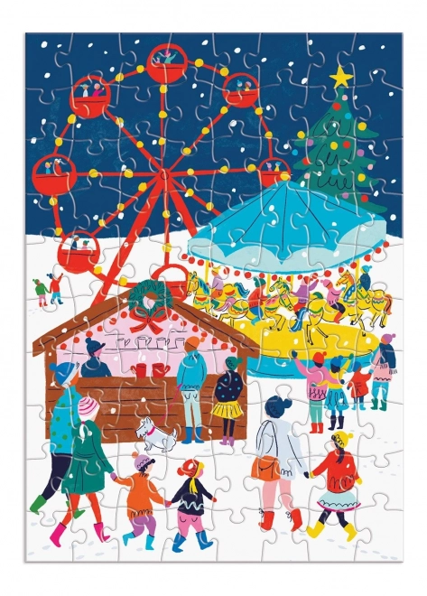 Adventní kalendář s puzzle Galison - 12v1
