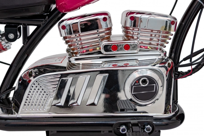 Dětský motocykl Chopper Warrior růžový