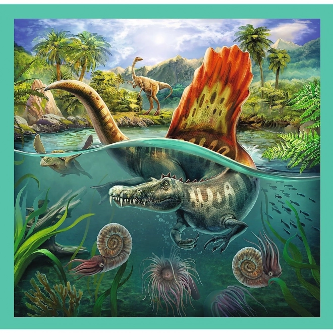 Puzzle 3v1 Svět Dinosaurů 20x19,5cm v krabici 28x28x6cm