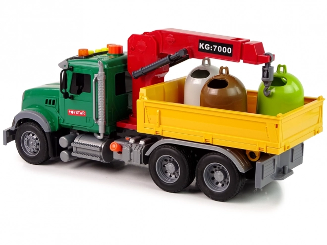 Truck Auto Crane Transport Odpadkový koš Zvuk