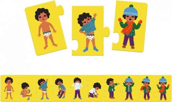 Dětské puzzle oblékání 10 dílků Djeco