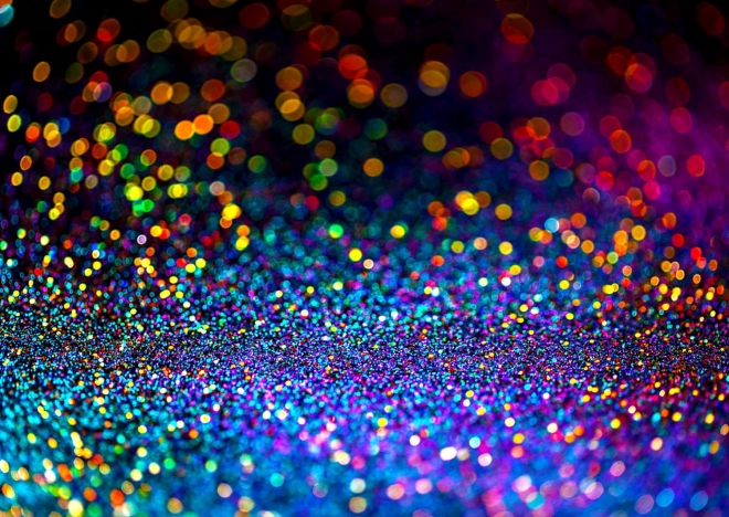 Puzzle Pestrobarevné Třpytky 1000 dílků