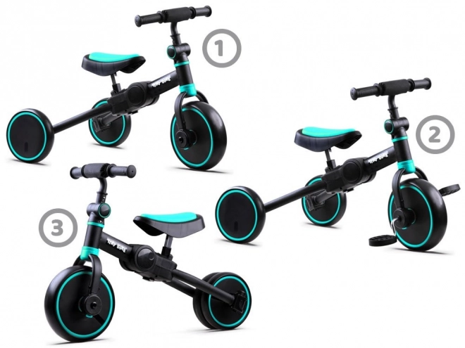 Dětské tříkolové kolo 3v1 Tiny Bike – Červená
