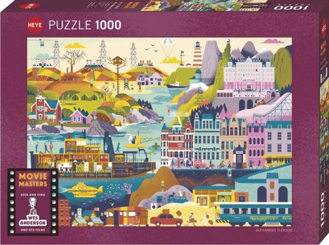 Puzzle Filmy Wes Anderson od HEYE 1000 dílků