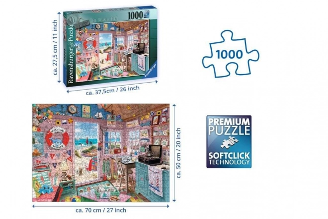 Puzzle Ravensburger Moje plážová chata My Haven No7 1000 dílků