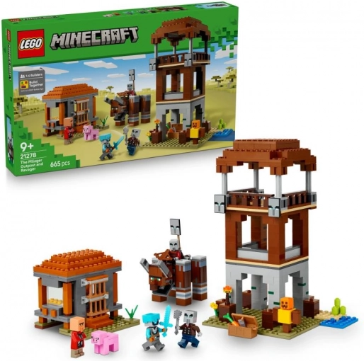 LEGO® Minecraft® 21278 Základna plenitelů a Ničitel
