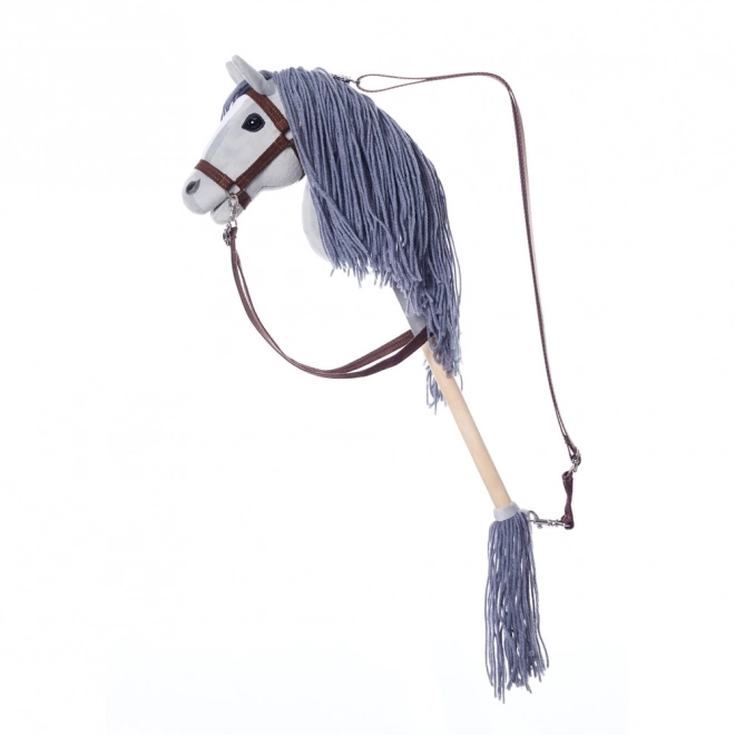 Hobby kůň na tyči Hoppihorse šedý