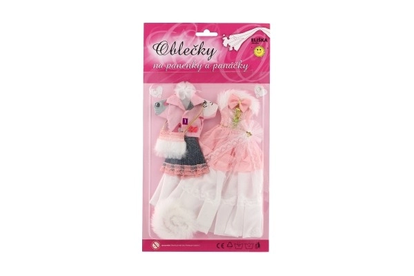 Oblečky pro panenky s doplňky - 2 kusy