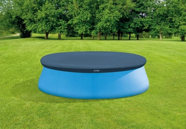 Krycí plachta bazénu průměr 2,44 m, převis 30 cm
