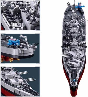 Stavebnice Sluban Bitevní loď USS Missouri 1:350