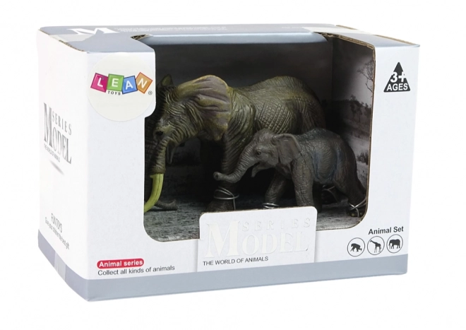 Sada 2 figurek Slon a slonice Zvířata světa