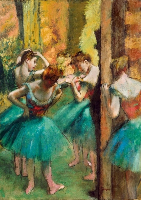 Puzzle Tanečnice růžová a zelená