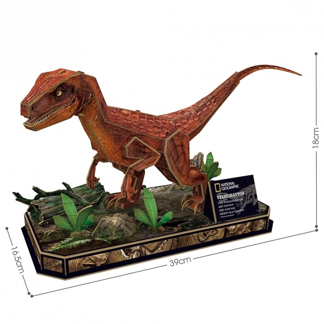 National Geographic 3D puzzle - Velociraptor