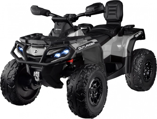 Dětský elektrický čtyřkolový vůz CAN-AM OUTLANDER 4x4 s LED panelem 24V – Černá
