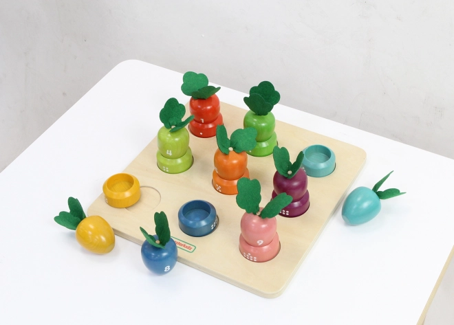 Edukativní tabule Zelenina Montessori