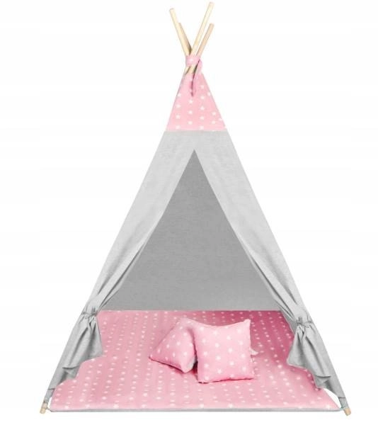 Dětské teepee s mráčky – Růžové