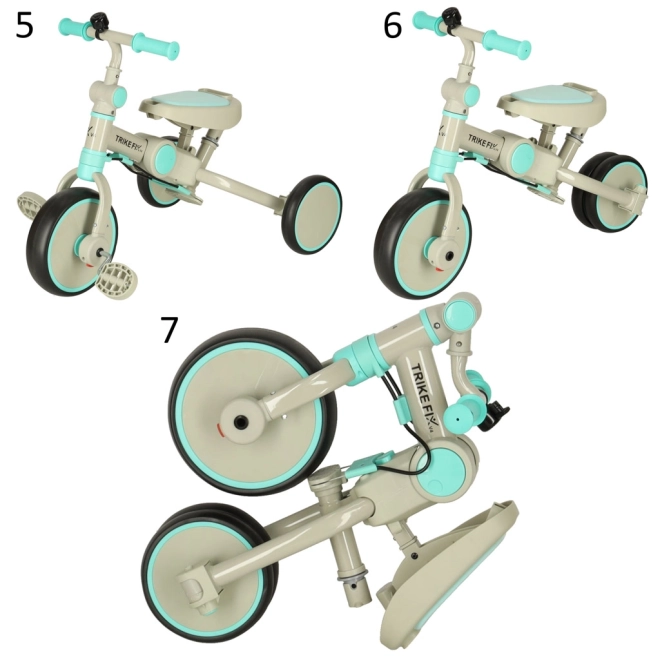 Tříkolka TRIKE FIX V4 se stříškou – Modrošedá