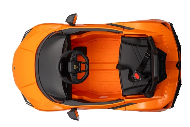 Dětské elektrické auto Lamborghini Revuelto oranžové