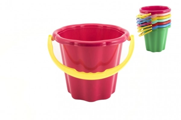 Kbelík na písek plast 19cm asst 4 barvy 12m+