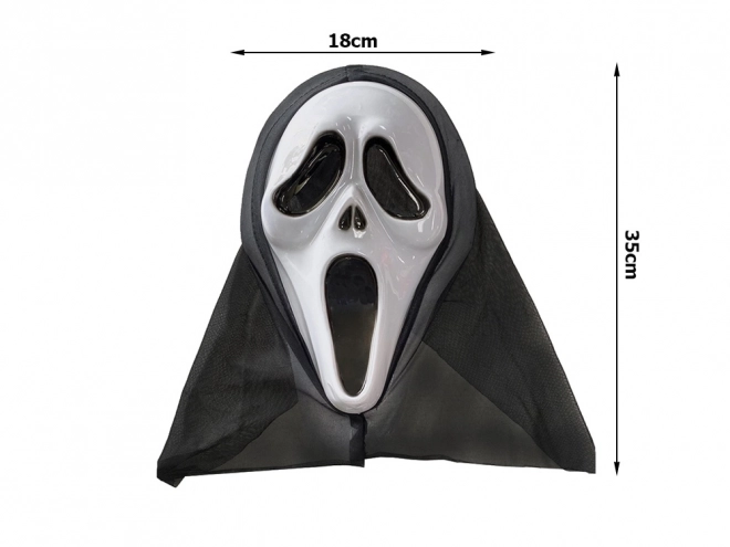 Děsivá maska na halloween