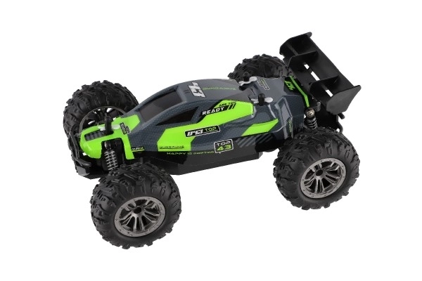 Auto RC Buggy rychlostní 2,4GHz plast 25cm na baterie v krabici 31x14x18cm – Zelené