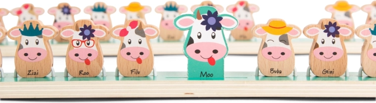 Veselé kravičky s doplňky