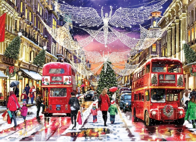GIBSONS Puzzle Vánoční Regent Street XL 500 dílků