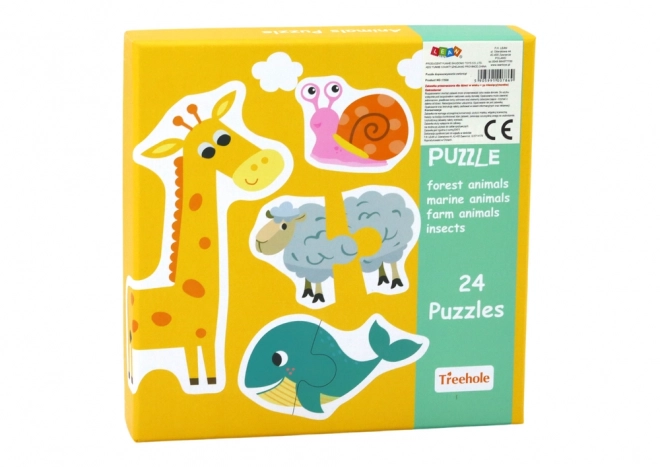 Edukativní puzzle se zvířátky