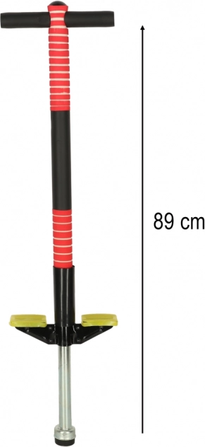 Skákací tyč Pogo červená s nastavitelnou výškou