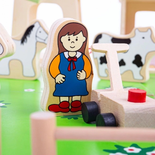 Velká Dřevěná Farma Bigjigs Toys