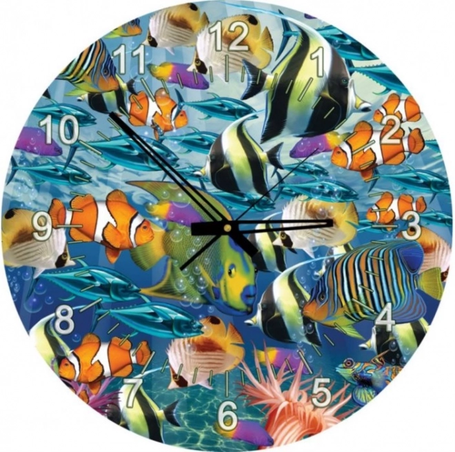 Puzzle hodiny Svět mořských ryb 570 dílků