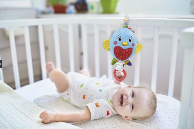 CLEMENTONI BABY Plyšový ptáček s Brahmsovou ukolébavkou