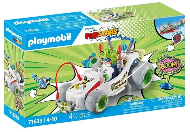 Playmobil Funstars Racing: profesor s gokartem a doplňky