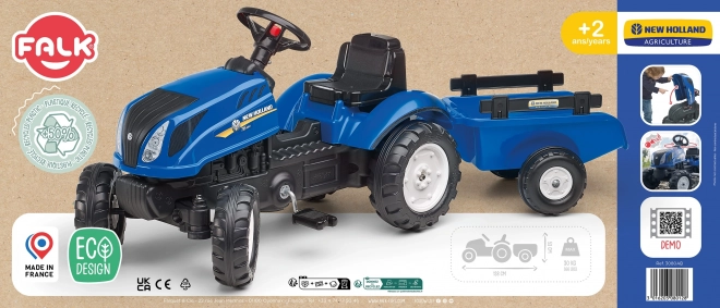 Traktor New Holland T6 s valníkem