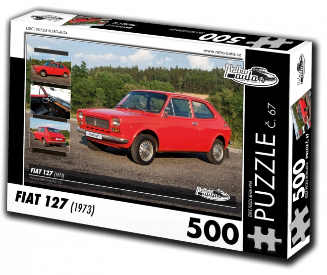 Puzzle Retro-Auta Fiat 127 1973 500 dílků