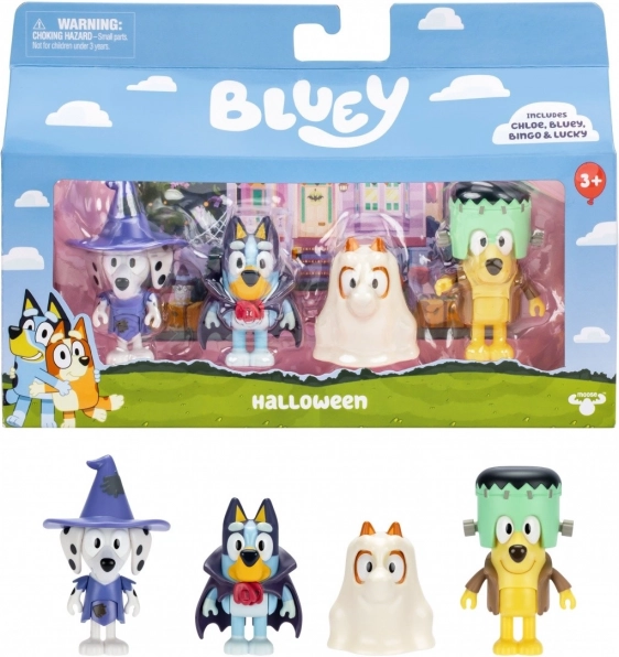 Figurky Bluey - Ples v Přestrojení 4-pack