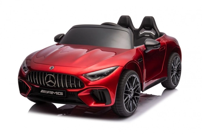 Mercedes AMG SL63 červeně lakované auto na baterie