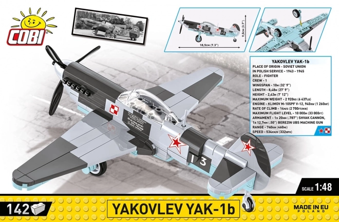 Stavebnice letadla Yakovlev Yak-1b