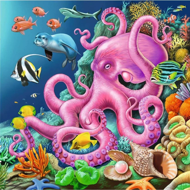 Puzzle Život pod vodou 3x49 dílků