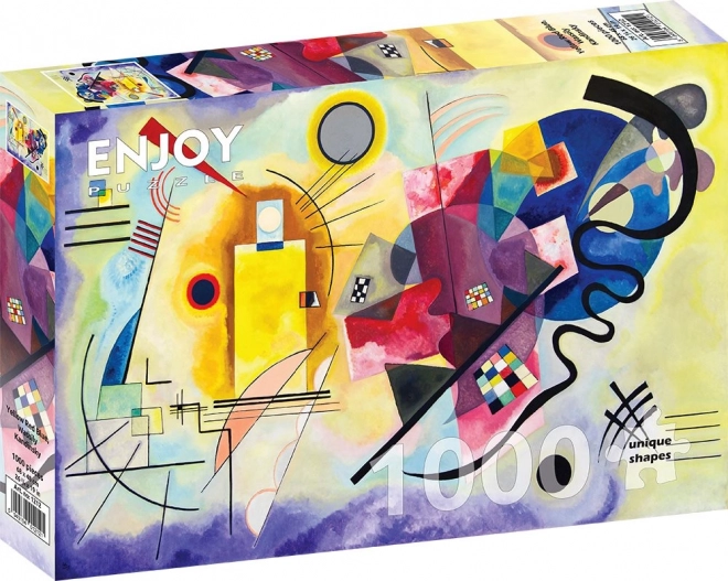 Užijte si puzzle Vassily Kandinsky: Žlutá červená modrá