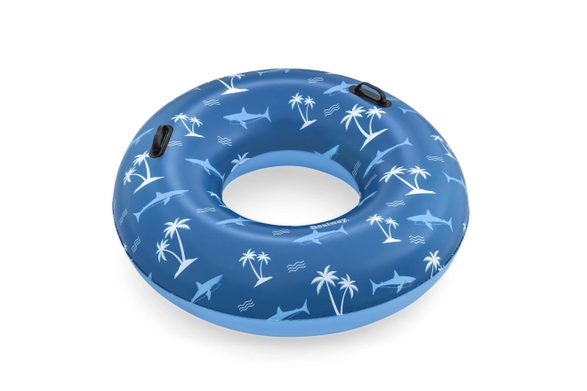 Bestway Plavecký kruh vinyl 119 cm + 2 rukojeti – Palmy a žraloci