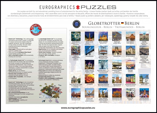 EUROGRAPHICS Puzzle Světoběžník Berlín 1000 dílků